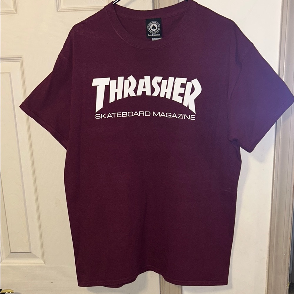 Thrasher Maroon Men's T-Shirt